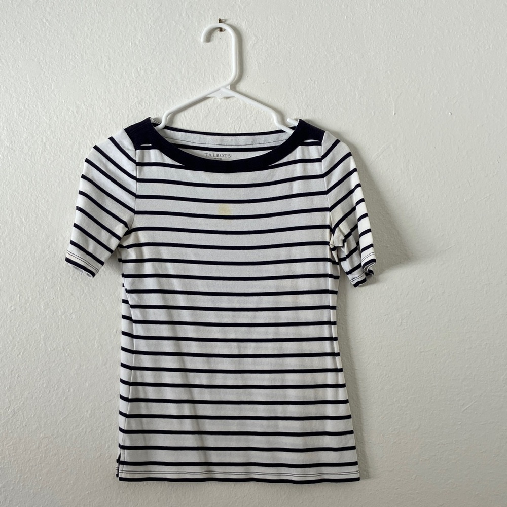 Talbots Striped Weekend Tee
